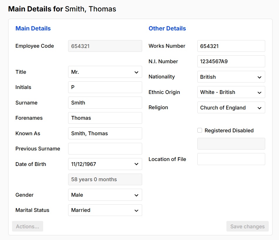 HR employee software